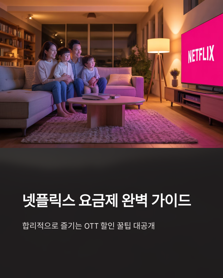  넷플릭스 요금제 파헤치기: 나에게 맞는 플랜 선택 & OTT 할인 꿀팁