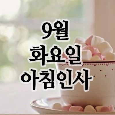  9월 추분 인사말, 23일 화요일 아침인사 이미지