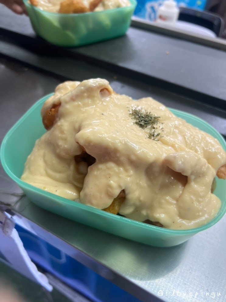  SSG 랜더스필드 맛집 크림새우 스테이션 외야1루 요기요 주문 후기