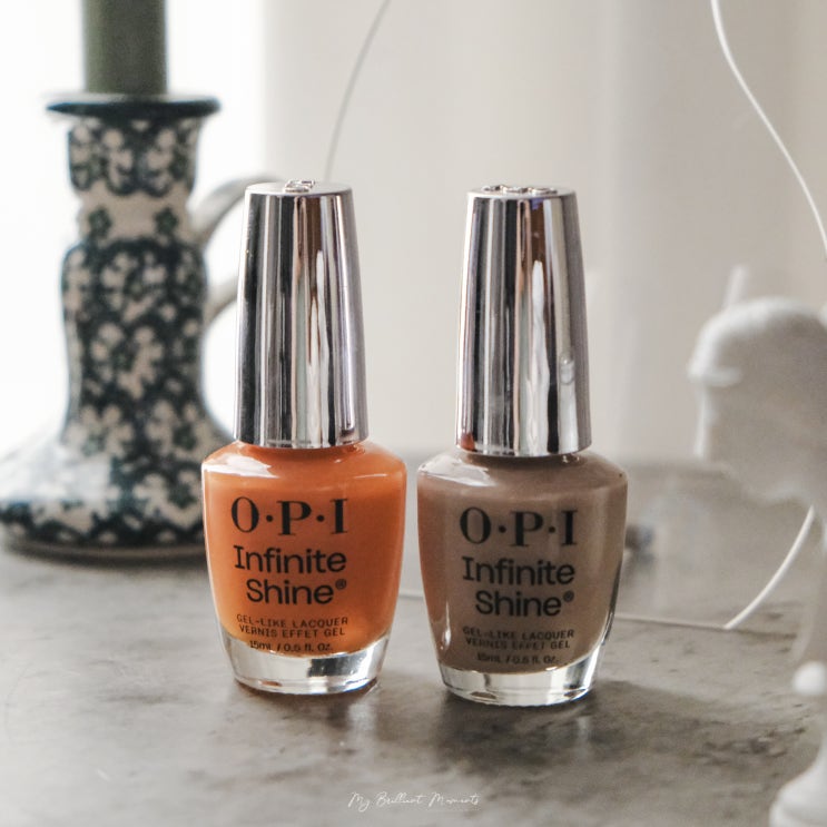  가을네일 OPI 차분한 베이지 & 화려한 오렌지로 완성해요