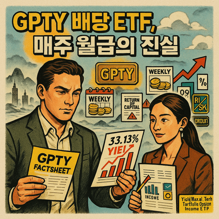  GPTY ETF 배당 (YieldMax AI & Tech Portfolio Option Income ETF 분석) 연 30% 배당?