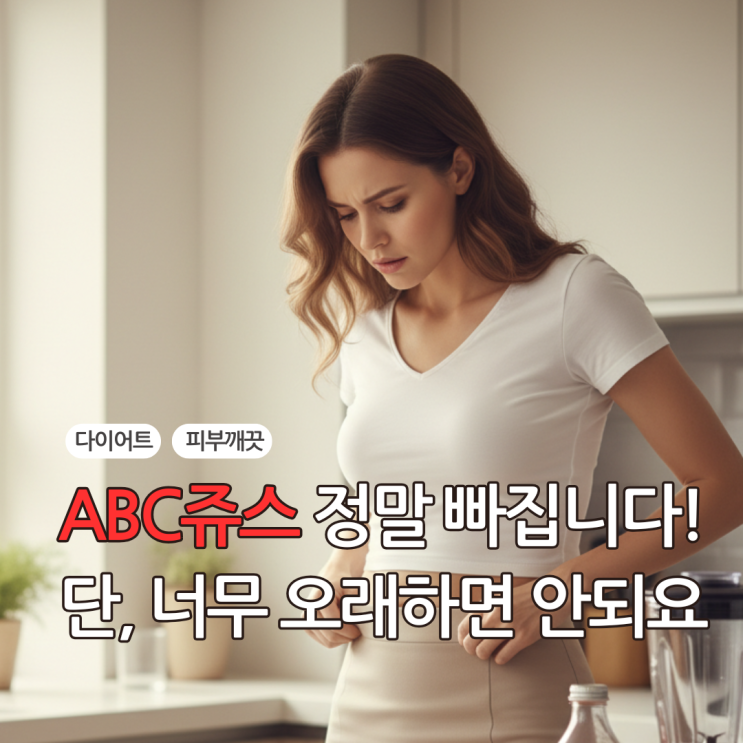  ABC쥬스효능, 정말 쭉쭉 빠집니다. 2주간의 솔직 다이어트 후기