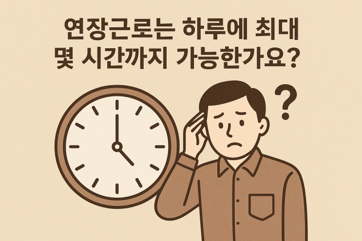  연장근로는 하루에 최대 몇 시간까지 가능한가요?