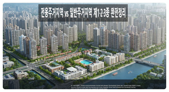  “2025 전용주거지역 vs 일반주거지역 제1·2·3종 완전정리｜내 집 마련과 투자 포인트까지”