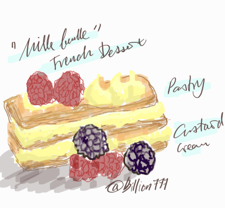   밀푀유 (Mille-feuille): 천 개의 잎사귀, 프랑스 고급 제과의 건축미