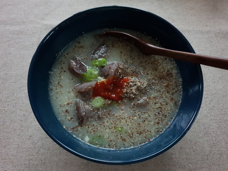  한살림 한우사골국으로 따뜻한 순대국밥 만들기