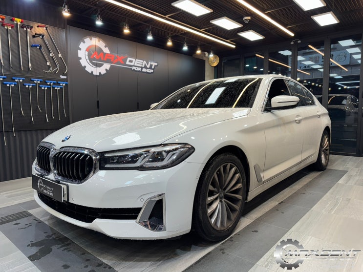  인천 BMW보험수리 520i 프론트범퍼·휀다·앞도어 복원 사례