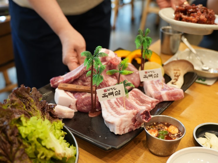  제주공항 근처 흑돼지맛집 '태백산 제주본점' 방문후기, 메뉴 추천