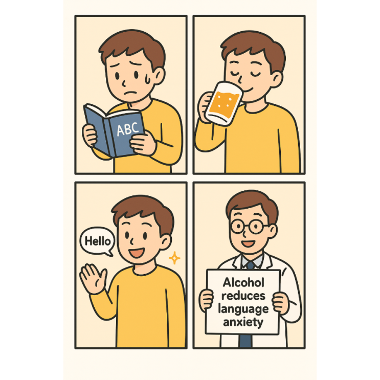  술만 마시면 영어 잘하는 친구? 과학적으로 이유 있었다!