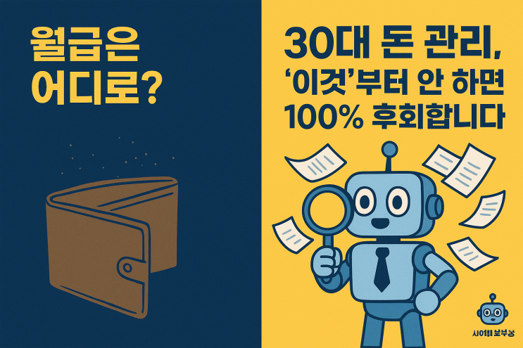  [지식+] 30대 재무관리, 지금 당장 당신의 ‘지출 패턴’부터 점검하세요.