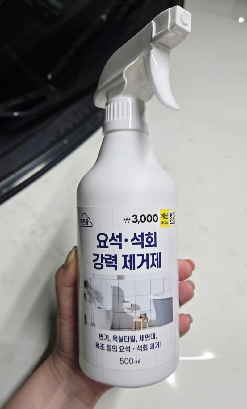 다이소 석회제거제 후기 자동차 석회자국 시멘트물 제거에 써본 솔직후기
