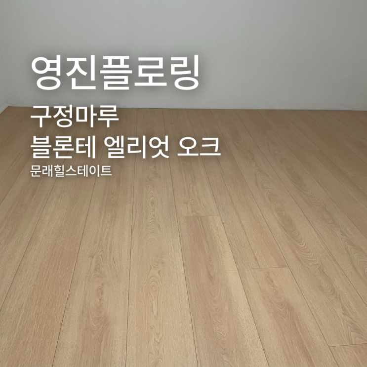  구정마루 블론테 엘리엇 오크 문래힐스테이트 시공 사례