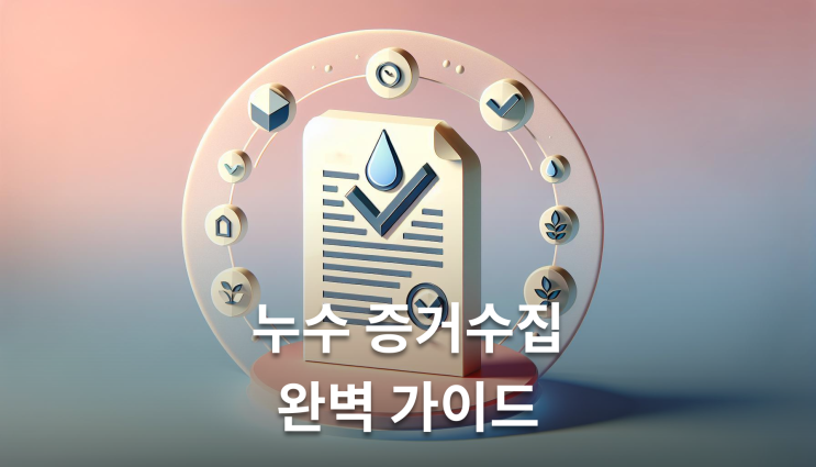  누수피해보상 증거수집 소송절차 확인해야 할 핵심사항