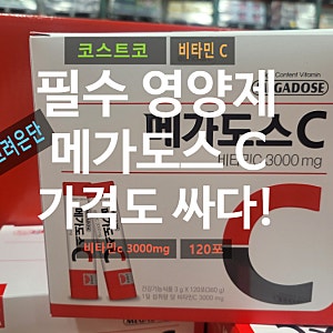 코스트코 약사추천 필수영양제 고려은단 메가도스 비타민C 3000