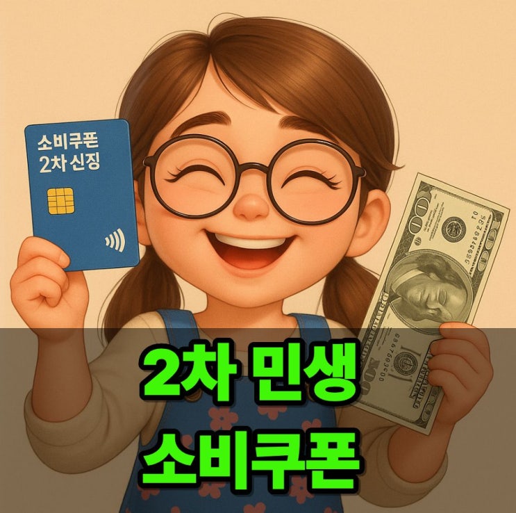  소비쿠폰 2차 신청과 방법, 더 많은 혜택을 받기위한 꿀팁공개!!!