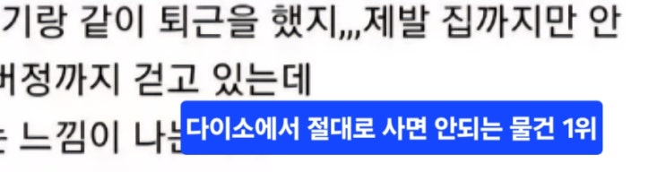  ️다이소에서 절대로 사면 안되는 물건1위