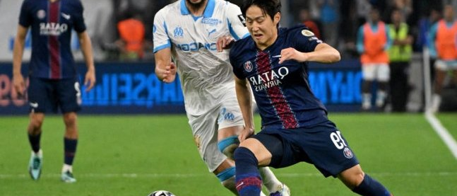 <b>이강인</b> 빛바랜 '패스 성공률 100%'... <b>PSG</b>, <b>마르세유</b>에 0-1... 