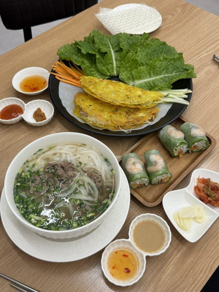  광주첨단쌀국수 ‘하이포’ 후기, 반쎄오 먹는 방법