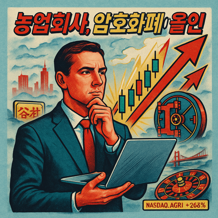  애그리포스 그로잉 시스템즈 주가 (AGRI 주식) 농업기업 암호화폐 올인 이유는?