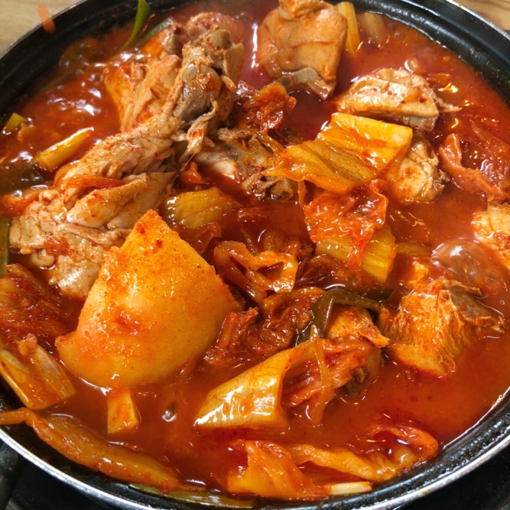  인천 논현동 점심 맛집 묵은지 닭볶음탕 석정식당