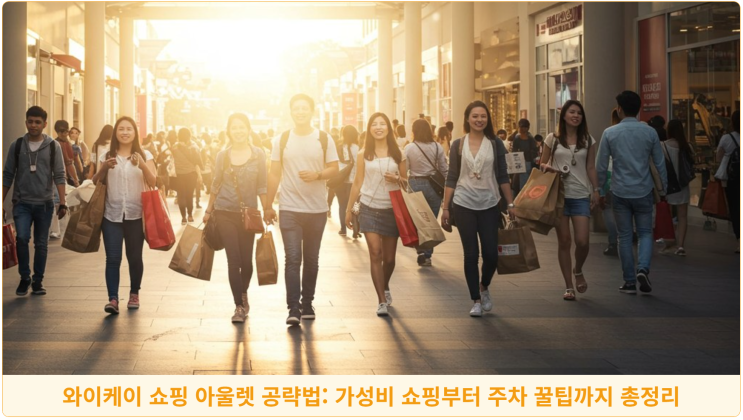  와이케이 쇼핑 아울렛 공략법: 가성비 쇼핑부터 주차 꿀팁까지 총정리