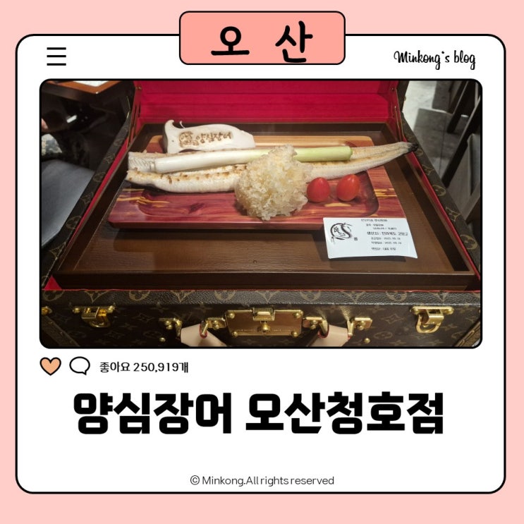  양심장어 오산청호점 : 오산엘지로 청호동 맛집 보양식