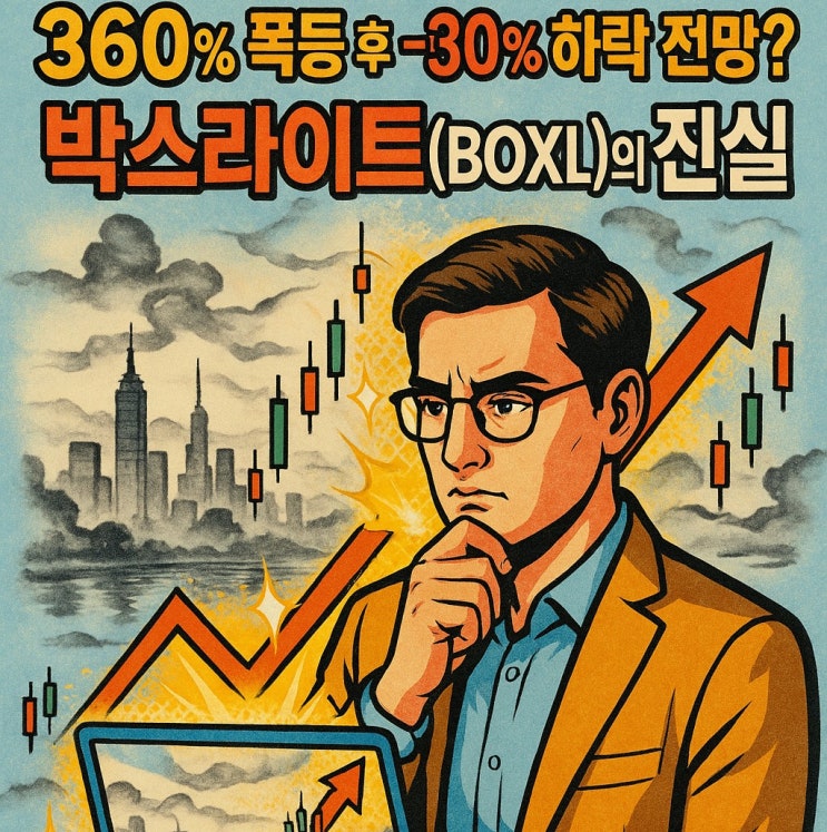  박스라잇 주가 (BOXL 주식) 360% 폭등 거품일까 기회일까?