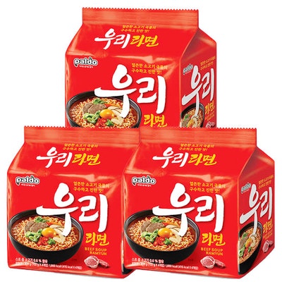  저가라면 전성시대 팔도 우리라면은 맛있을까?