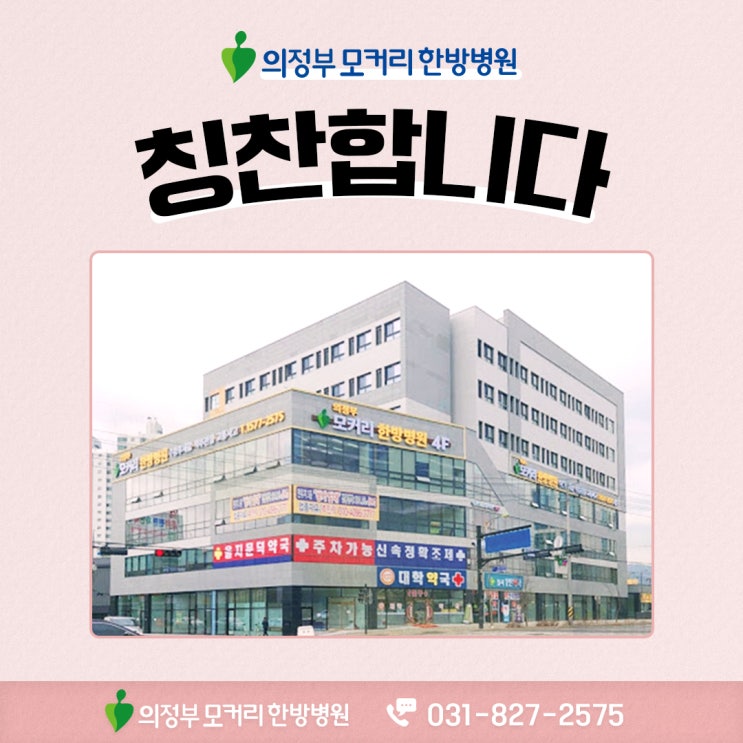  의정부 모커리한방병원 입원환자분들의 후기 칭찬합니다.
