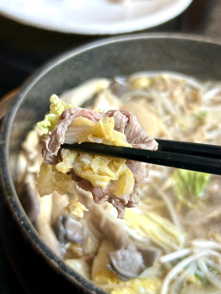  부천시청 근처 맛집 옥소반 스키야키 깔끔한끼