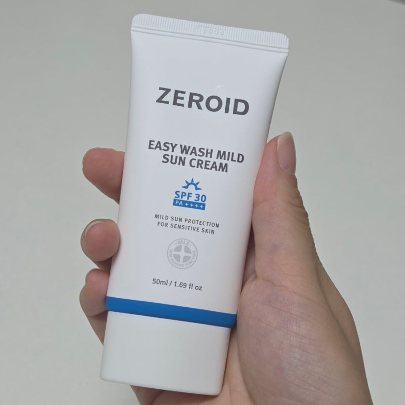 피부과 추천 무기자차 선크림, 제로이드 이지워시 마일드 솔직 후기