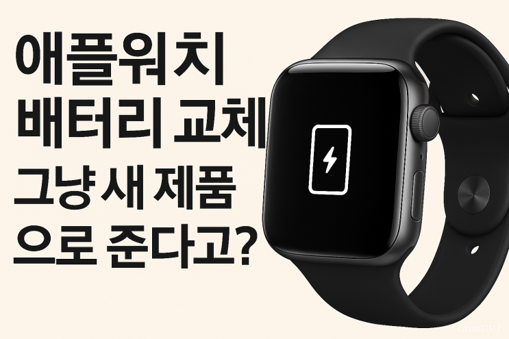  애플워치 배터리 교체 리퍼 신청 방법, 그냥 새 제품으로 바꿔준다?