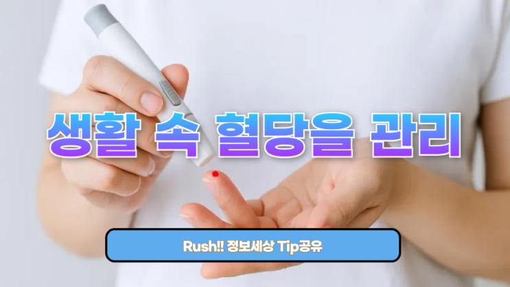 생활 속 혈당을 관리하기 위해 꼭 알아야 할 습관과 방법