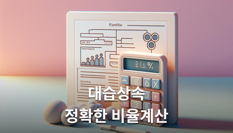  유산상속비율 손자 부모 사망시 정확한 계산법