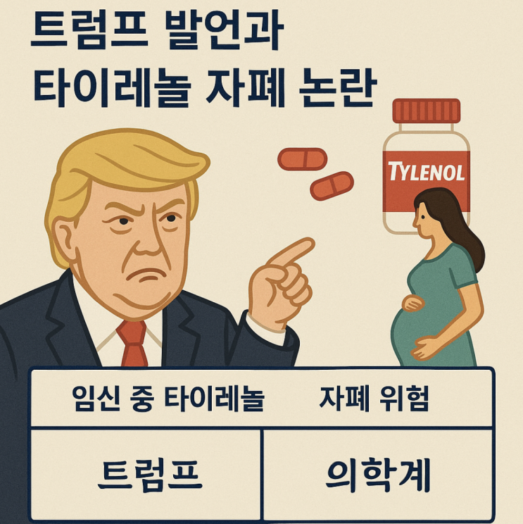 트럼프 발언과 <b>타이레놀 자폐 논란</b>, 의학계 입장은?
