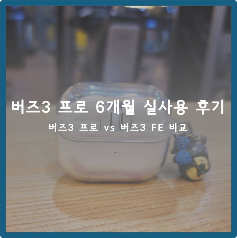 삼성 갤럭시 버즈 3 프로 6개월 실사용 후기, 신제품 버즈 3 FE 기능 비교 차이점
