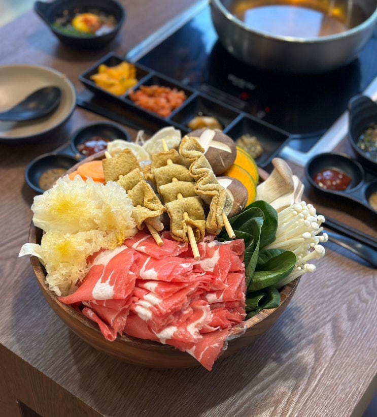  인덕원 맛집 샤브식탁 동편마을직영점 (주차, 아기의자)