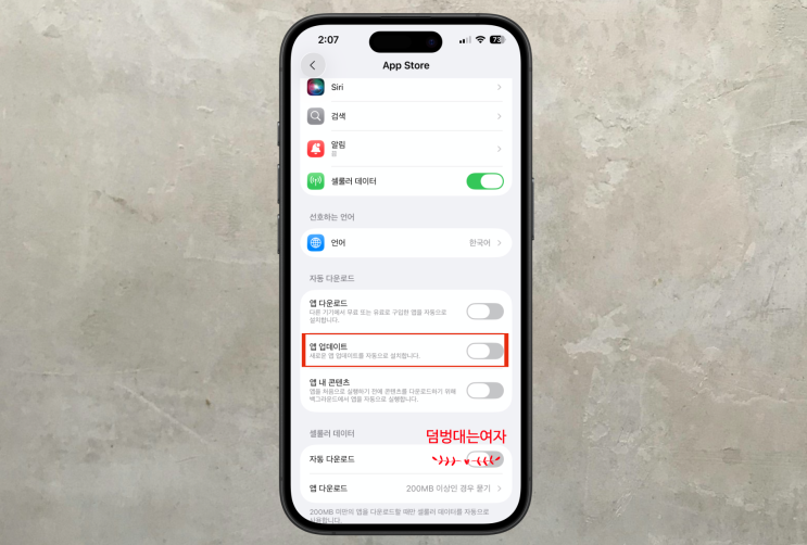  "카카오톡 대대전 개편 반응" 카톡 자동 업데이이트 끄기 방법이 뭐였더라...