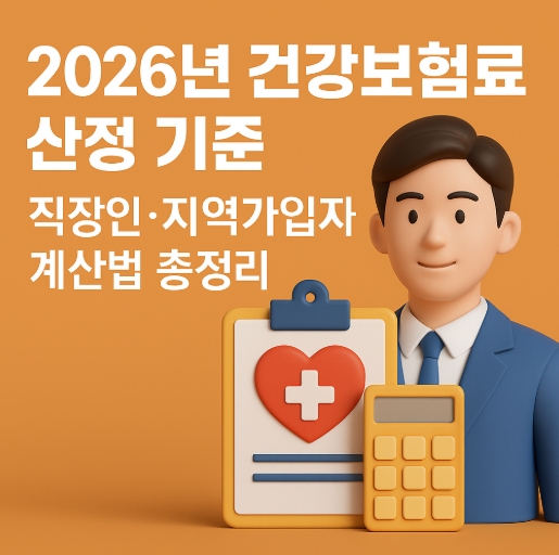  2026년 건강보험료 산정 기준｜직장인 지역가입자 계산법 총정리