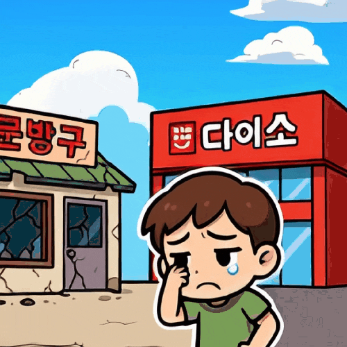  문구점 60%가 사라진 이유, 다이소와 지역경제 몰락의 연결고리