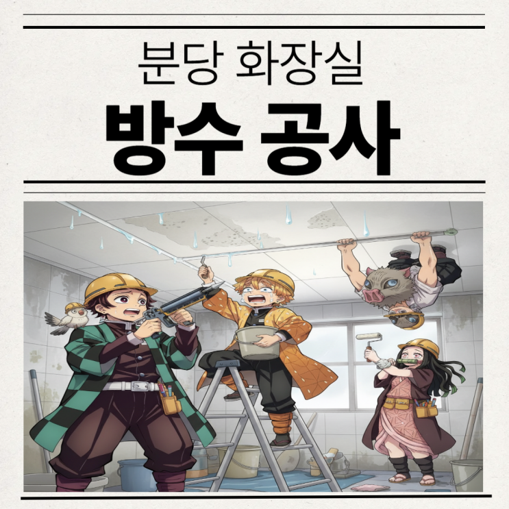  분당 화장실 누수 아랫집 도배지가 젖어가고 있다면?