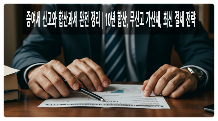  증여세 신고와 합산과세 완전 정리10년 합산, 무신고 가산세, 최신 절세 전략