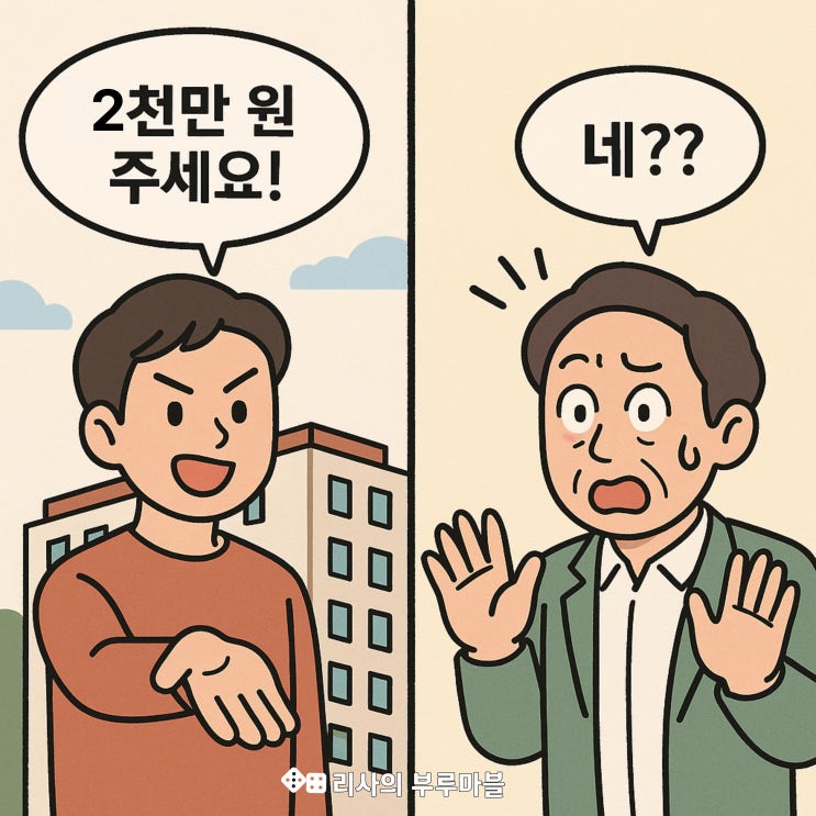  매수할 생각 있냐고 물어봤을 뿐인데.. 2천만원 요구하는 우리 세입자님