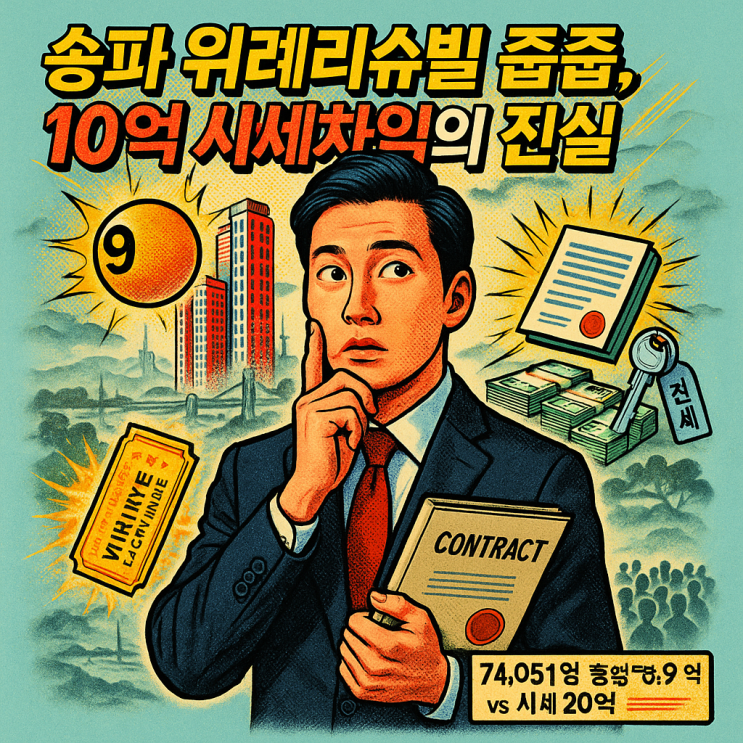  송파 위례리슈빌 줍줍 (서울 아파트 로또) 10억 시세차익의 비밀은?