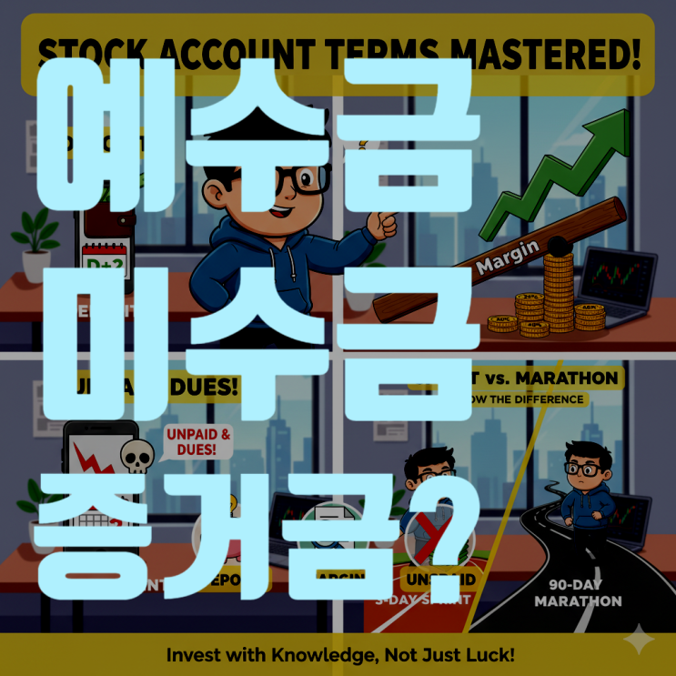  주린이 필독! 예수금, 증거금, 미수금? 알쏭달쏭 주식 계좌 용어 총정리