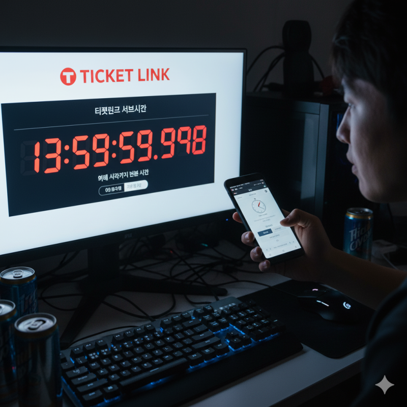 티켓링크 서버시간 공략: 밀리초의 승리, 예매 성공 비법 대방출