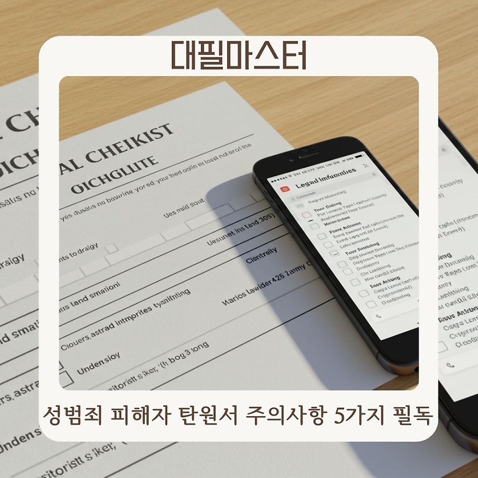 성범죄 피해자 탄원서 주의사항 5가지 필독! 대필이 필요할때는?