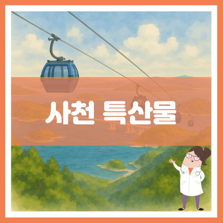  사천 특산물에 대해 알아봐요