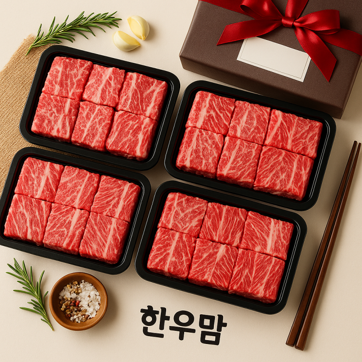  정성과 품격을 담은 한우 갈비 선물세트 2.8kg