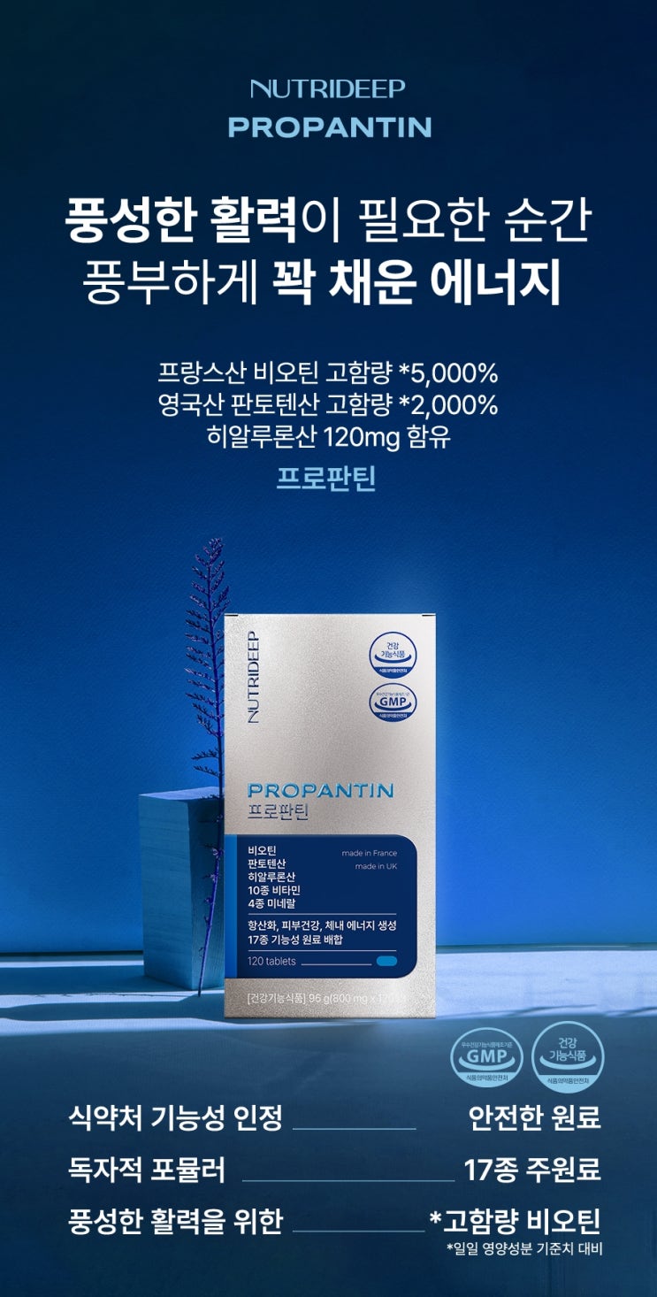  다양한 원료가 함유된 건강기능식품의 디테일한 상세페이디 디자인 제작 후기